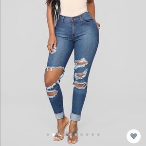 Fashion Nova Ripped Jeans